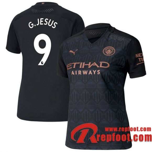 Manchester City Maillot de G.Jesus #9 Exterieur Femme 2020-21
