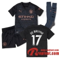 Manchester City Maillot de Bruyne #17 Exterieur Enfant 2020-21