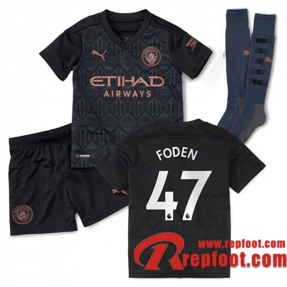 Manchester City Maillot de Foden #47 Exterieur Enfant 2020-21