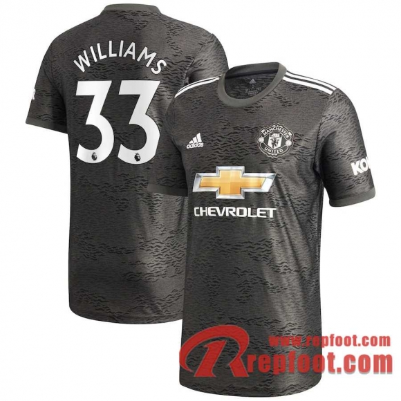 Manchester United Maillot de Williams 33 Exterieur 2020-21