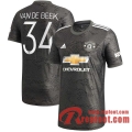 Manchester United Maillot de Van De Beek 34 Exterieur 2020-21