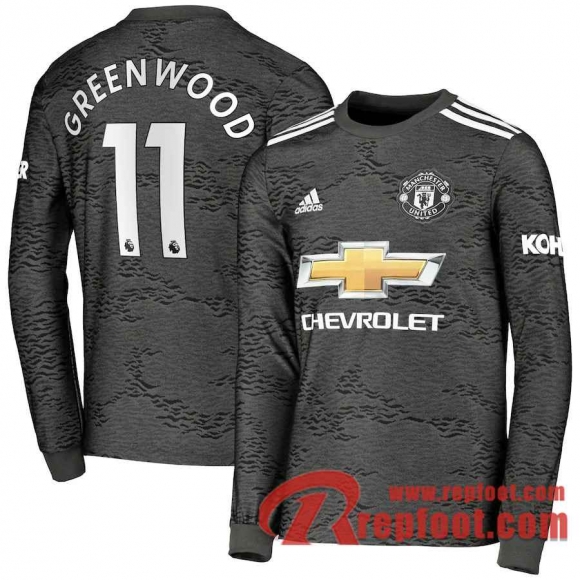 Manchester United Maillot de Greenwood 11 Exterieur Manches longues 2020-21