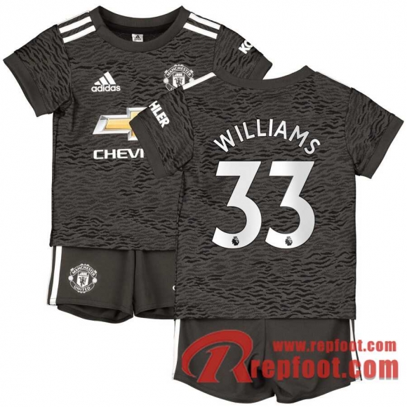 Manchester United Maillot de Williams 33 Exterieur Enfant 2020-21