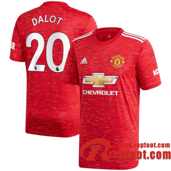 Manchester United Maillot de Diogo Dalot #20 Domicile 2020-21