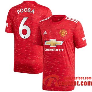 Manchester United Maillot de Paul Pogba #6 Domicile 2020-21