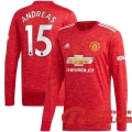 Manchester United Maillot de Andreas Pereira #15 Domicile Manches longues 2020-21