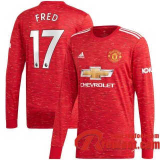 Manchester United Maillot de Fred #17 Domicile Manches longues 2020-21