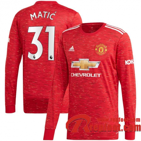 Manchester United Maillot de Nemanja Matic #31 Domicile Manches longues 2020-21