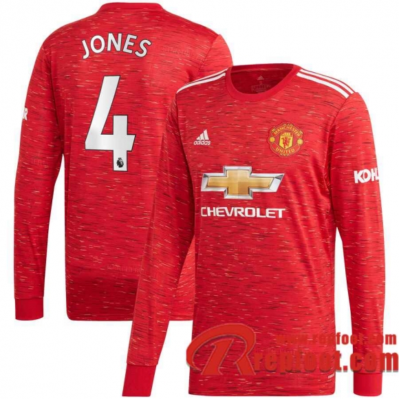 Manchester United Maillot de Phil Jones #4 Domicile Manches longues 2020-21