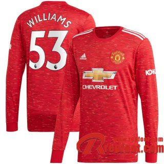 Manchester United Maillot de Brandon Williams #53 Domicile Manches longues 2020-21