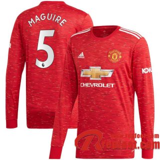 Manchester United Maillot de Harry Maguire #5 Domicile Manches longues 2020-21