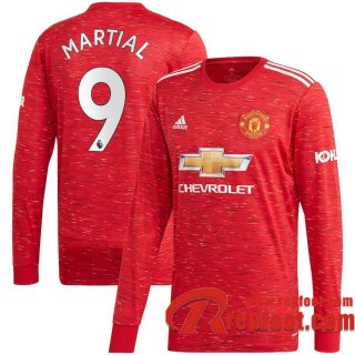 Manchester United Maillot de Anthony Martial #9 Domicile Manches longues 2020-21