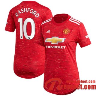 Manchester United Maillot de Marcus Rashford #10 Domicile Femme 2020-21