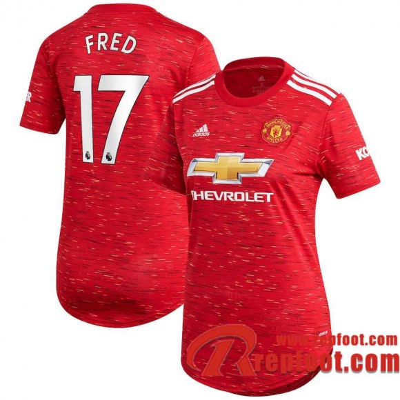 Manchester United Maillot de Fred #17 Domicile Femme 2020-21