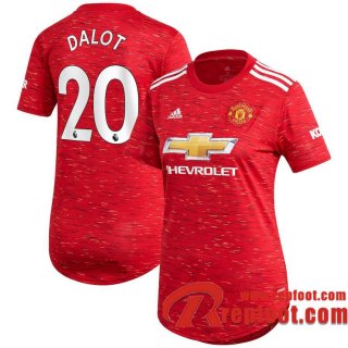 Manchester United Maillot de Diogo Dalot #20 Domicile Femme 2020-21