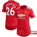 Manchester United Maillot de Mason Greenwood #26 Domicile Femme 2020-21 Manchester United Maillot de Mason Greenwood #26 Domicile Femme 2020-21