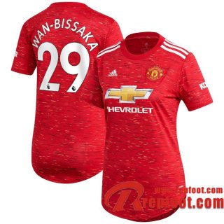 Manchester United Maillot de Aaron Wan-Bissaka #29 Domicile Femme 2020-21