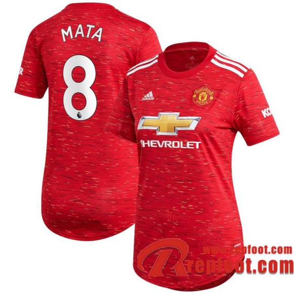 Manchester United Maillot de Juan Mata #8 Domicile Femme 2020-21 Manchester United Maillot de Juan Mata #8 Domicile Femme 2020-21
