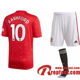 Manchester United Maillot de Marcus Rashford #10 Domicile Enfant 2020-21