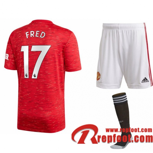 Manchester United Maillot de Fred #17 Domicile Enfant 2020-21