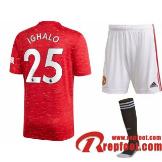 Manchester United Maillot de Odion Ighalo #25 Domicile Enfant 2020-21