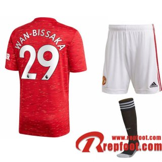 Manchester United Maillot de Aaron Wan-Bissaka #29 Domicile Enfant 2020-21