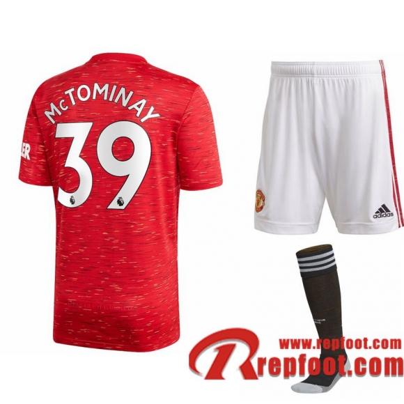 Manchester United Maillot de Scott McTominay #39 Domicile Enfant 2020-21