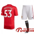 Manchester United Maillot de Brandon Williams #53 Domicile Enfant 2020-21