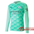 Manchester City Maillot de Gardien Enfant Manches longues 2020-21 Vert