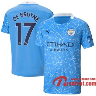 Manchester City Maillot de Kevin De Bruyne #17 Domicile 2020-21