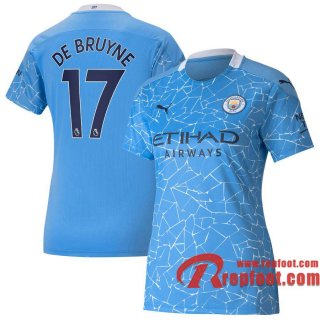 Manchester City Maillot de Kevin De Bruyne #17 Domicile Femme 2020-21