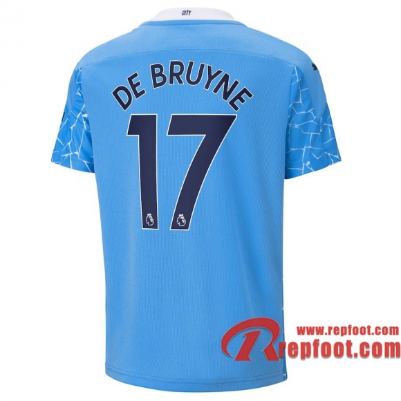 Manchester City Maillot de Kevin De Bruyne #17 Domicile Enfant 2020-21