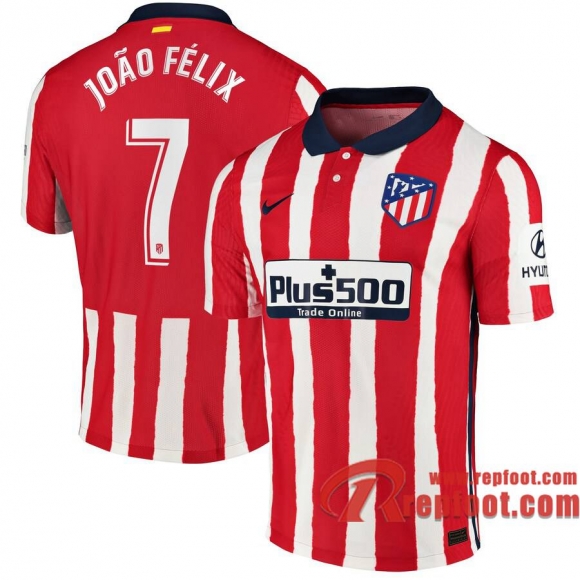 Atletico Madrid Maillot de João Félix #7 Domicile 2020-21