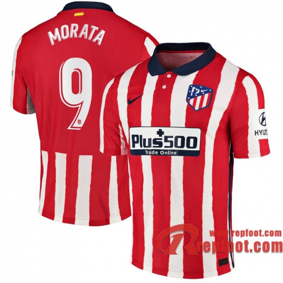 Atletico Madrid Maillot de Morata #9 Domicile 2020-21