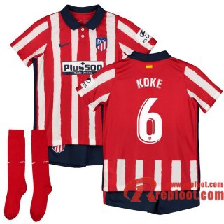 Atletico Madrid Maillot de Koke #6 Domicile Enfant 2020-21