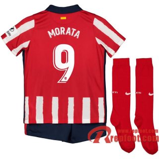 Atletico Madrid Maillot de Morata #9 Domicile Enfant 2020-21