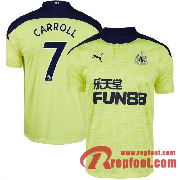 Newcastle United Maillot de Carroll #7 Exterieur 2020-21  Newcastle United Maillot de Carroll #7 Exterieur 2020-21