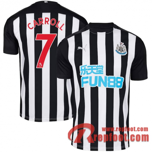 Newcastle United Maillot de Carroll #7 Domicile 2020-21  Newcastle United Maillot de Carroll #7 Domicile 2020-21