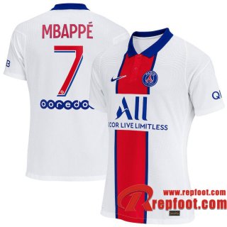 PSG Maillot de Mbappé #7 Exterieur 2020-21