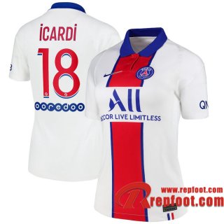 PSG Maillot de Neymar Icardi #18 Exterieur Femme 2020-21