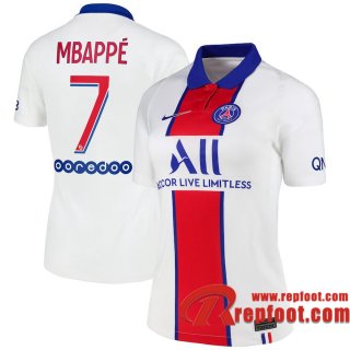 PSG Maillot de Mbappé #7 Exterieur Femme 2020-21