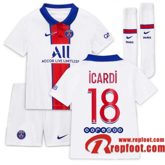 PSG Maillot de Neymar Icardi #18 Exterieur Enfant 2020-21