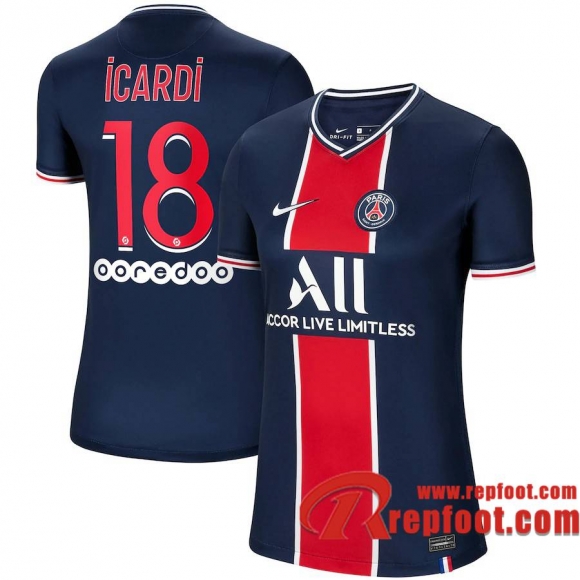 PSG Maillot de Neymar Icardi #18 Domicile Femme 2020-21