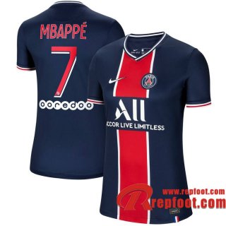 PSG Maillot de Mbappé #7 Domicile Femme 2020-21