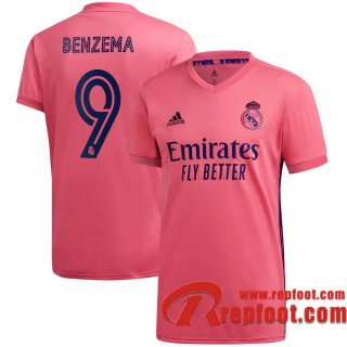 Real Madrid Maillot de Karim Benzema #9 Exterieur 2020-21
