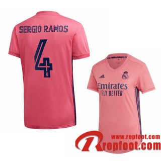 Real Madrid Maillot de Sergio Ramos #4 Exterieur Femme 2020-21