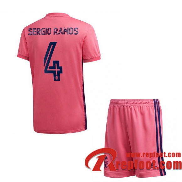 Real Madrid Maillot de Sergio Ramos #4 Exterieur Enfant 2020-21