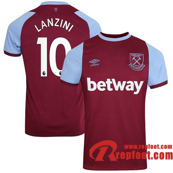 West Ham United Maillot de Lanzini #10 Domicile 2020-21