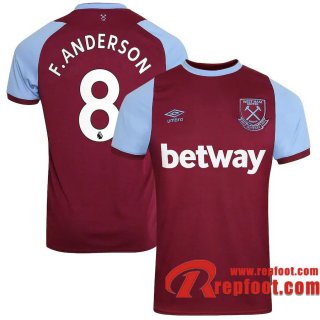 West Ham United Maillot de F.Anderson #8 Domicile 2020-21