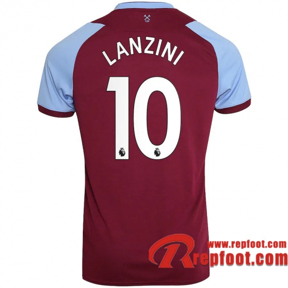 West Ham United Maillot de Lanzini #10 Domicile Enfant 2020-21
